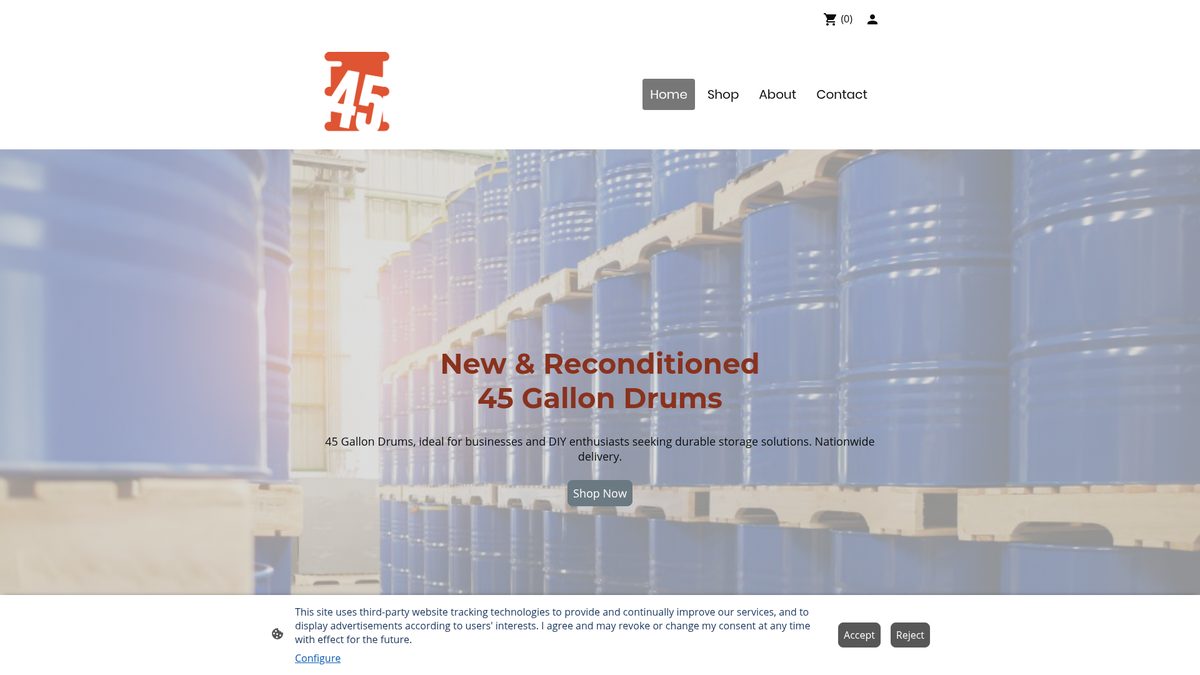 45 gallon drums website