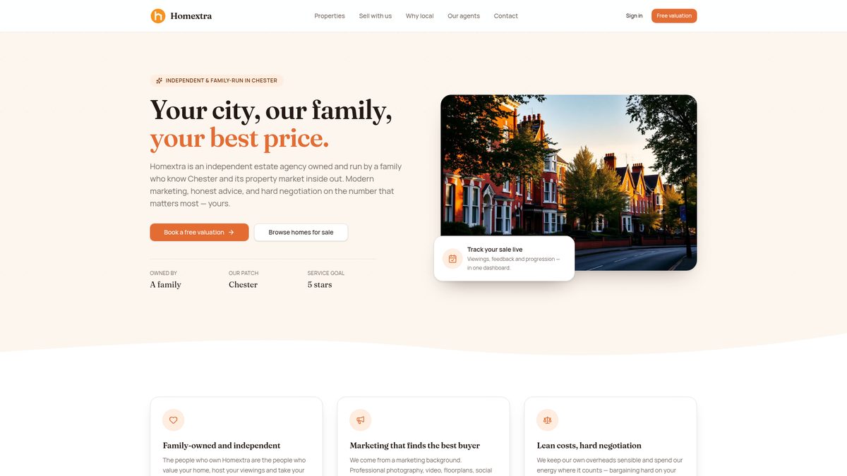 homextra website
