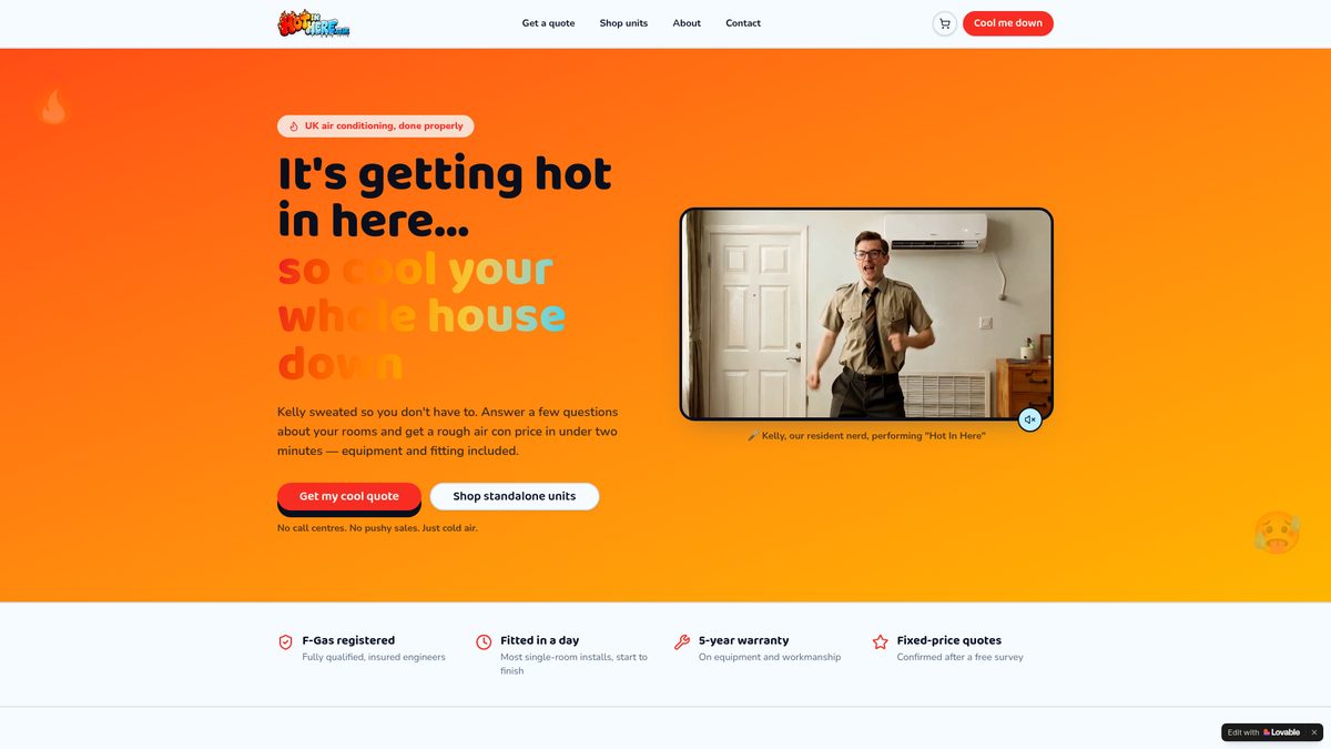 hot in here website