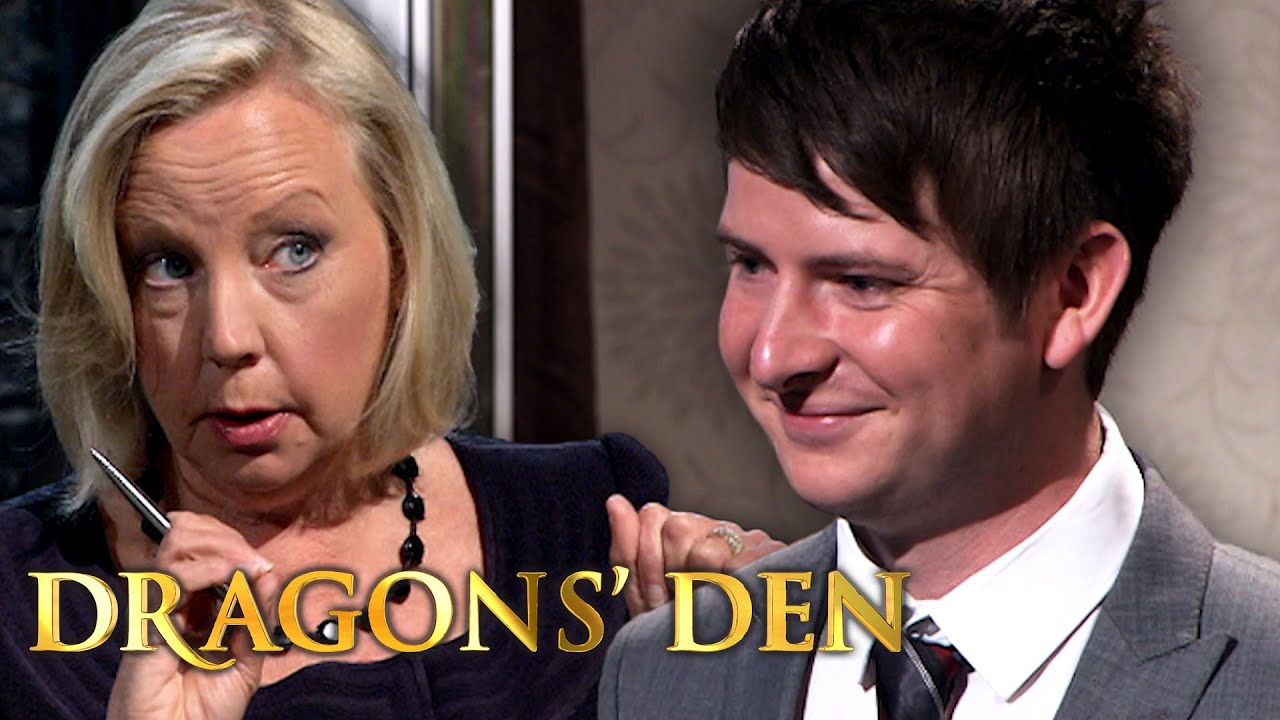 The Dragons' Den studio set for the Romeo Shelf pitch