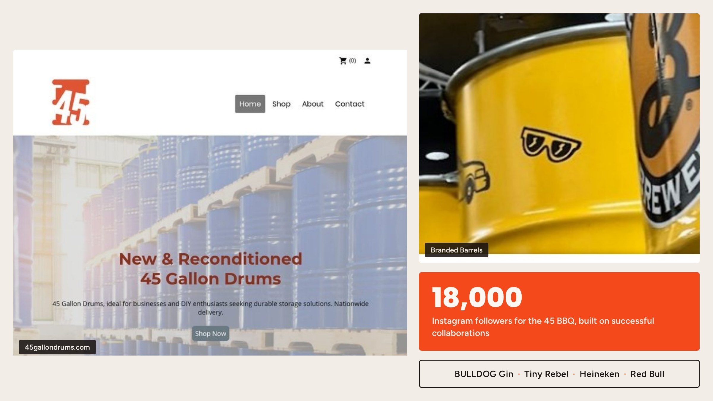 45 gallon drums website