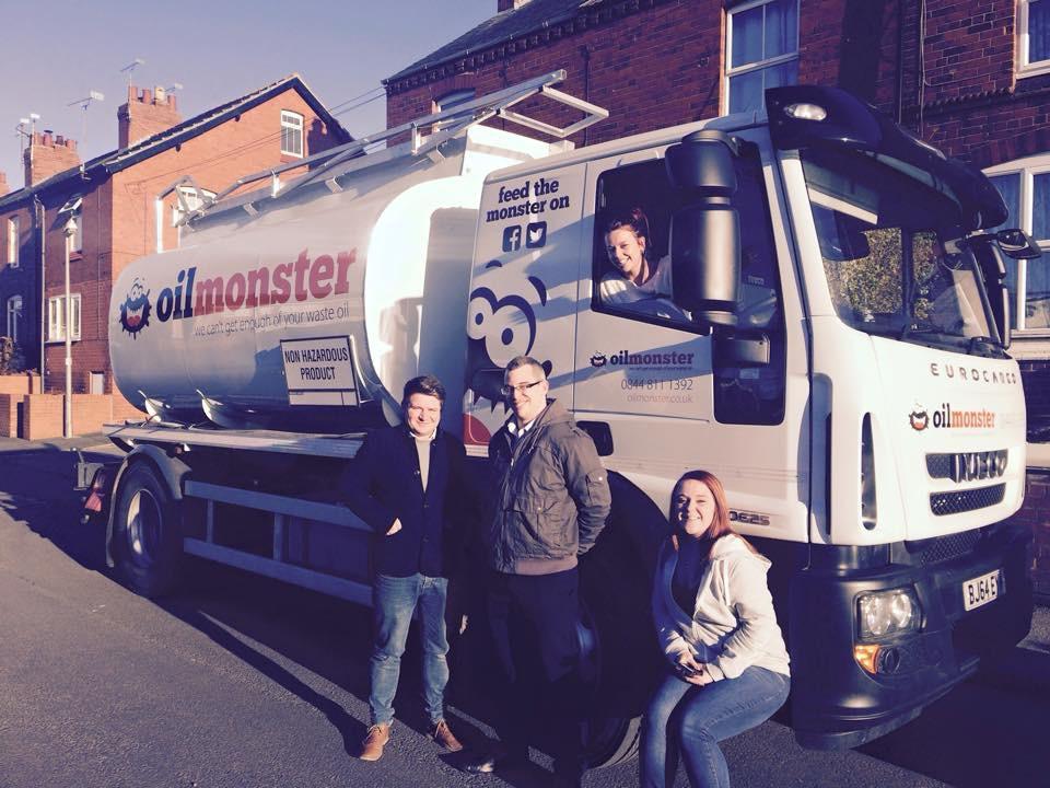 The first Oil Monster tanker — the business Nathan started with £250 and sold two years later